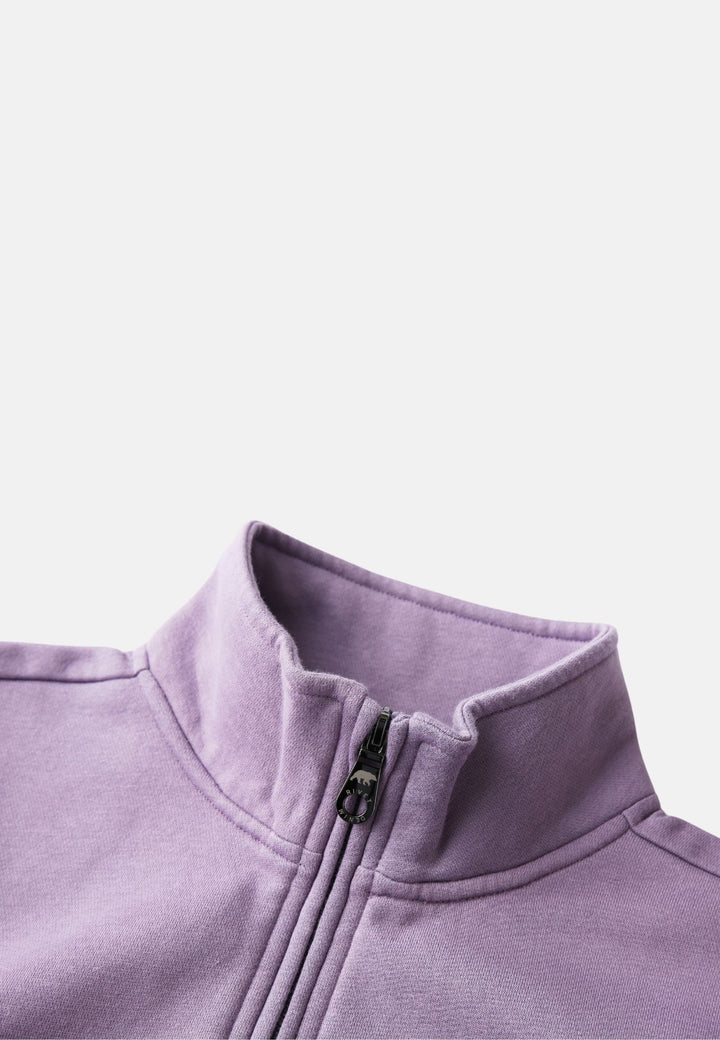 Rivet & Denim 1/4-zip Flux Top | Lilac