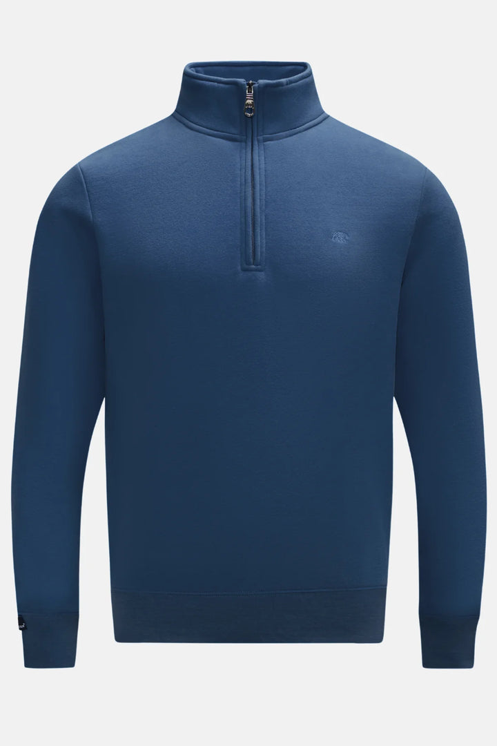 Rivet & Denim 1/4-zip Flux Top | Sea