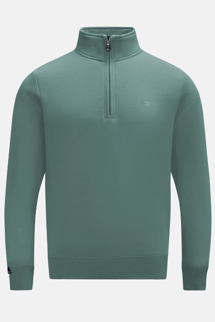 Rivet & Denim 1/4-zip Flux Top | Stormy