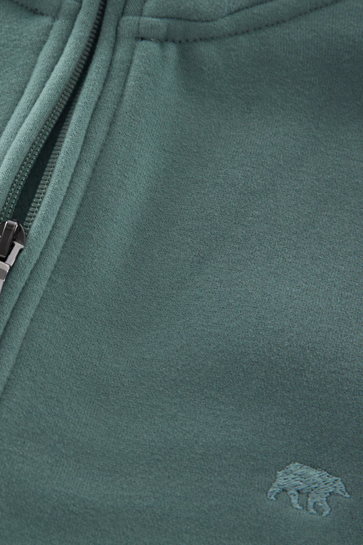 Rivet & Denim 1/4-zip Flux Top | Stormy