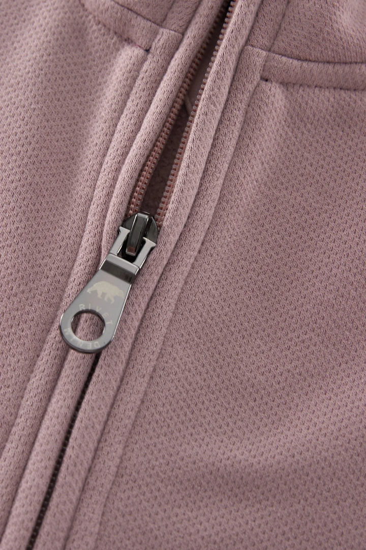 Rivet & Denim 1/4-zip Top | Trigger | Woodrose