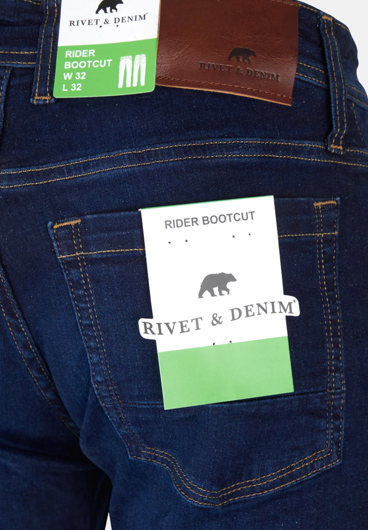 Rivet & Denim Bootcut Jeans | Rider | Stone Wash