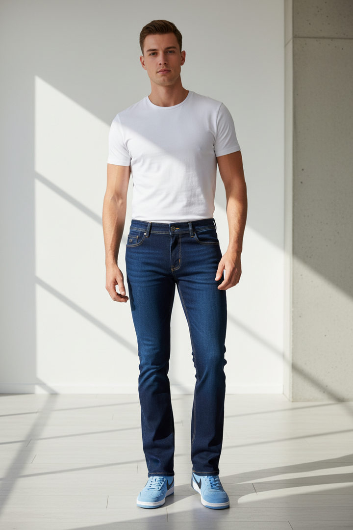 Rivet & Denim Jeans | Straight Leg | Forge | Stone Wash