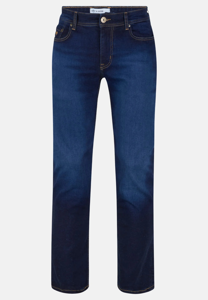 Rivet & Denim Straight Leg Jeans | Forge | Stone Wash