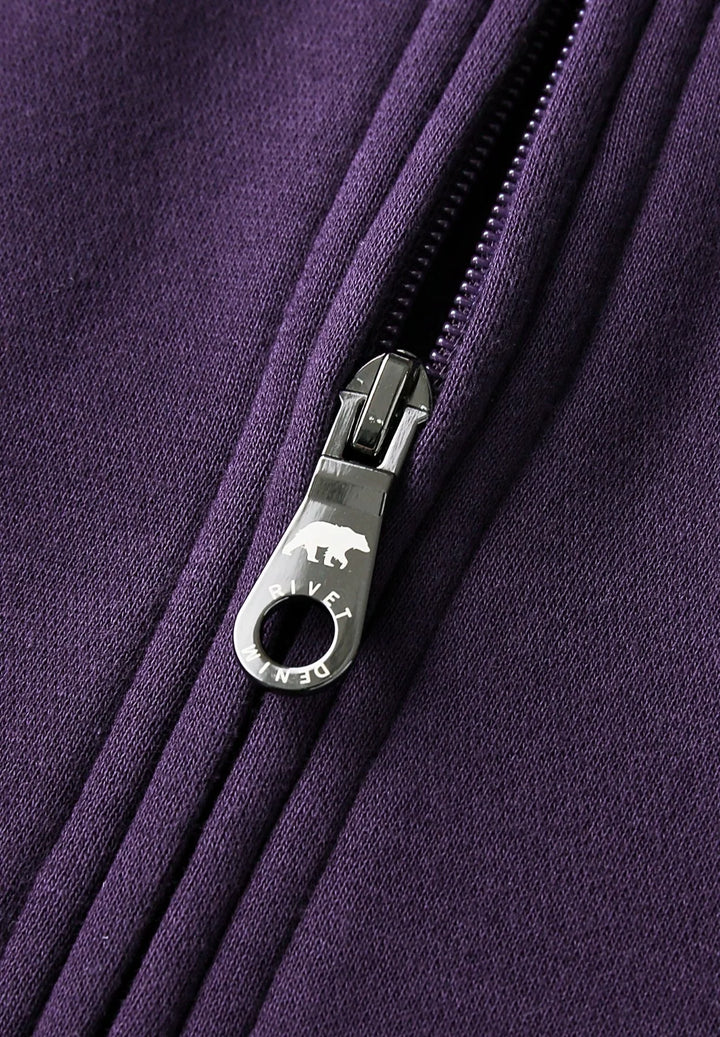 Rivet & Denim Flux 1/4-zip Top | Purple