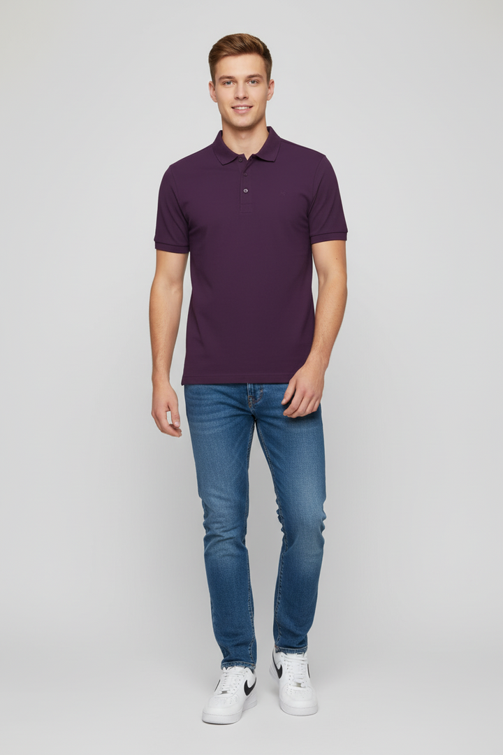 Rivet & Denim Mountain Polo Shirt | Purple