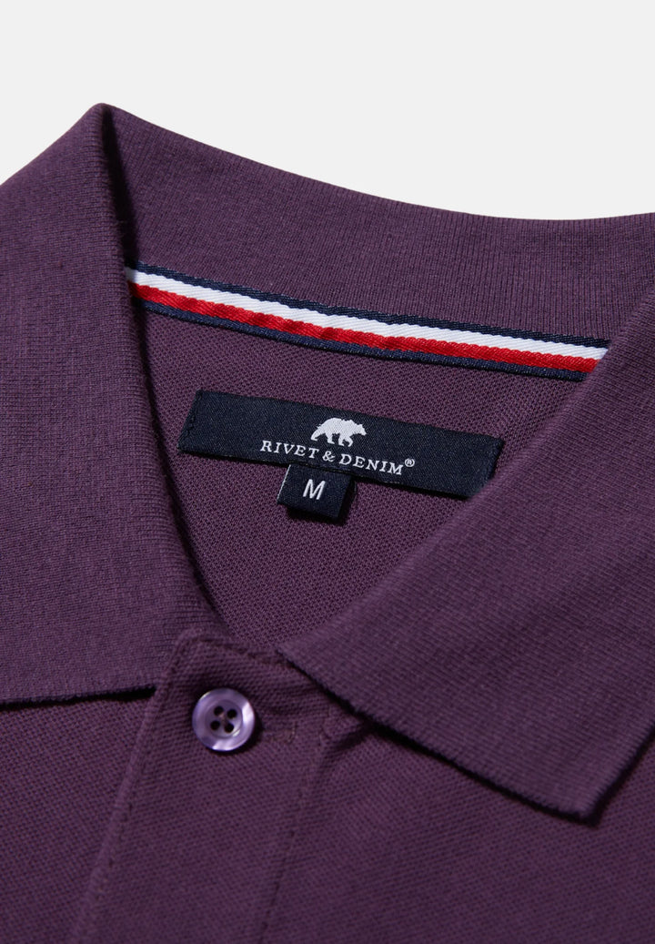 Rivet & Denim Mountain Polo Shirt | Purple