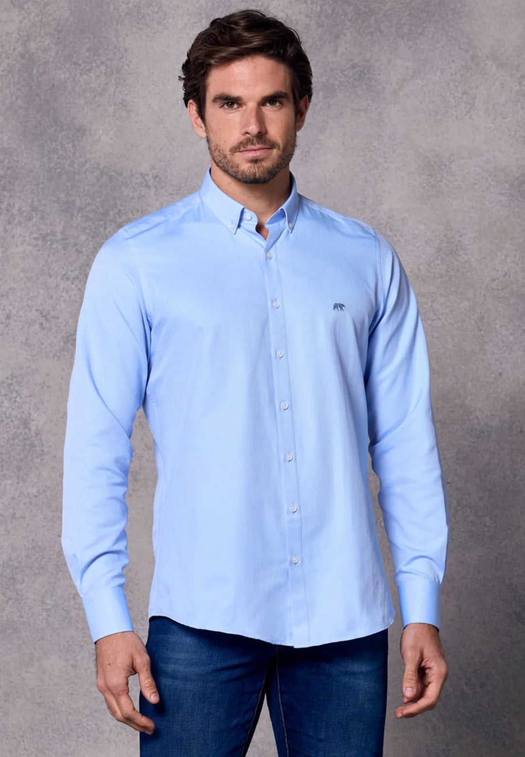 Rivet & Denim Oxford Shirt | Sky