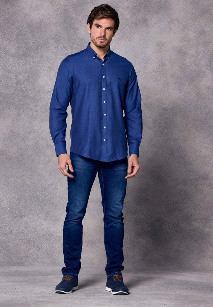 Rivet & Denim Oxford Shirt | Steel