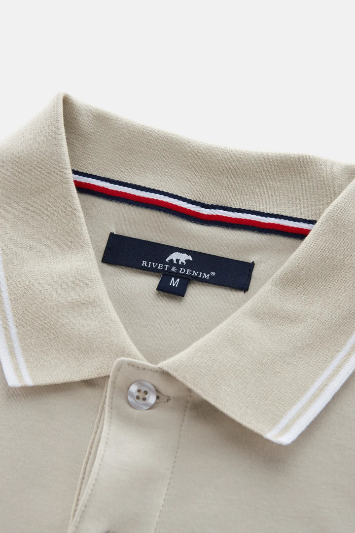 Rivet & Denim Polo | Locker | Pumice