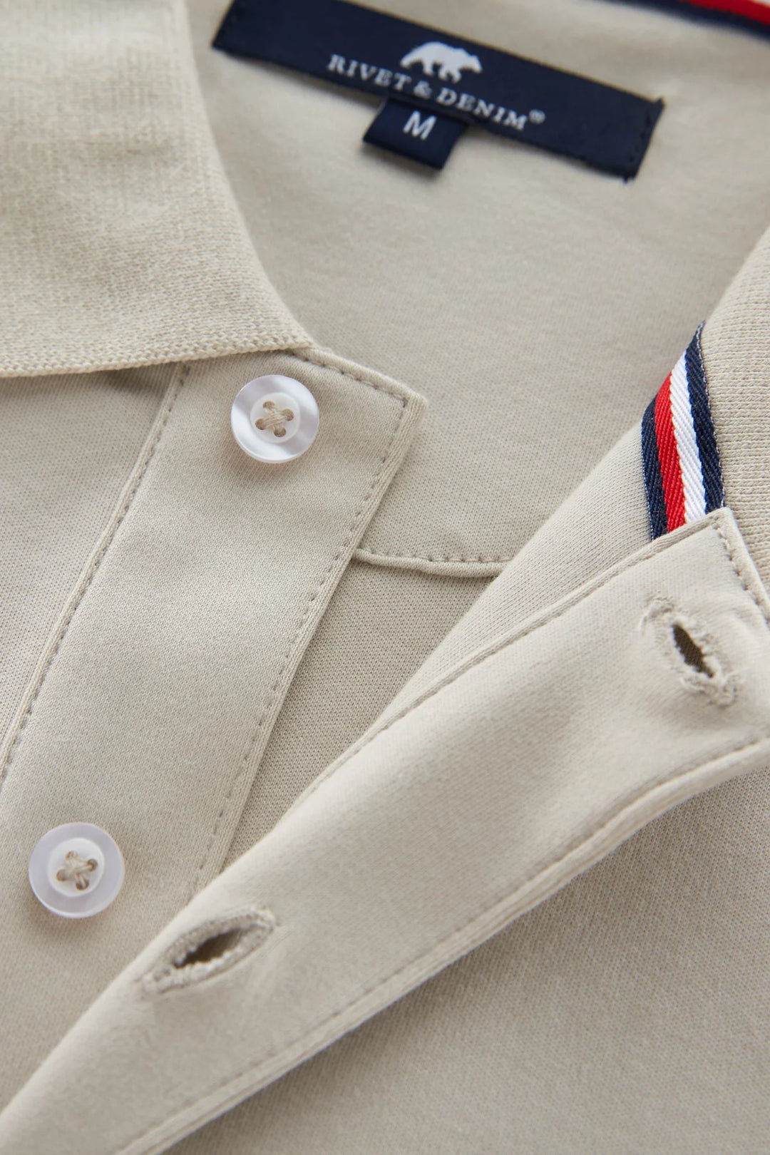 Rivet & Denim Polo | Locker | Pumice