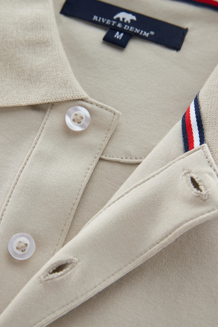 Rivet & Denim Polo | Locker | Pumice