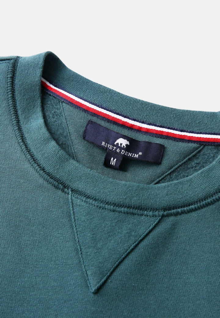 Rivet & Denim Senator Crew Sweatshirt | Aqua