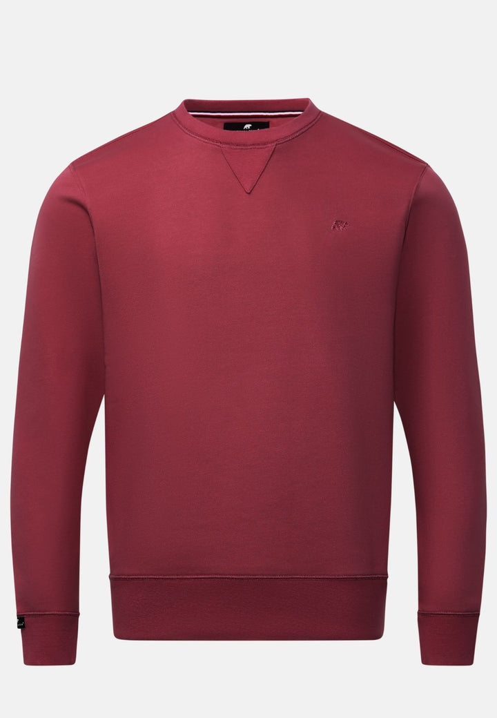 Rivet & Denim Senator Crew Sweatshirt | Burgundy