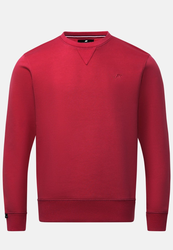 Rivet & Denim Senator Crew Sweatshirt | Red