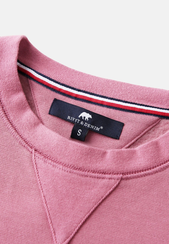 Rivet & Denim Senator Crew Sweatshirt | Rose