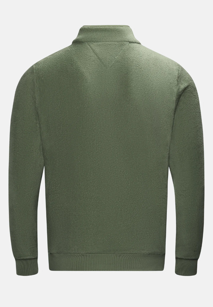 Rivet & Denim Snapper Fleece Top | Covert