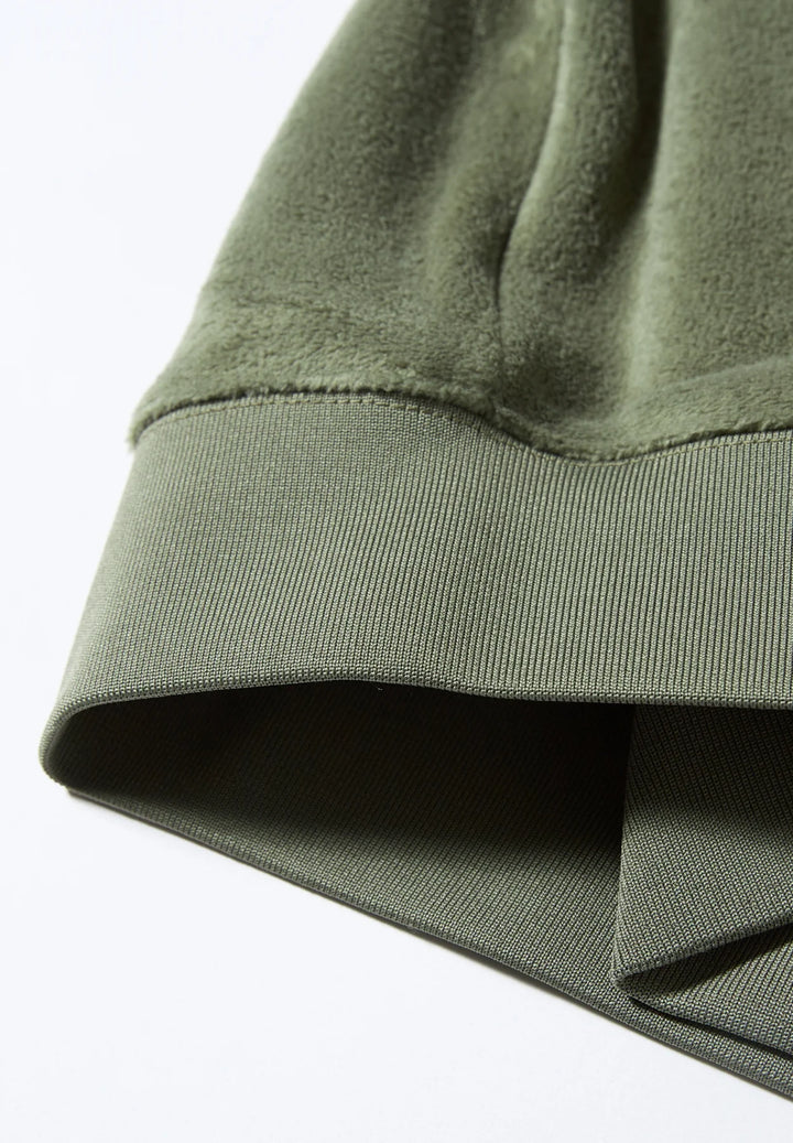 Rivet & Denim Snapper Fleece Top | Covert