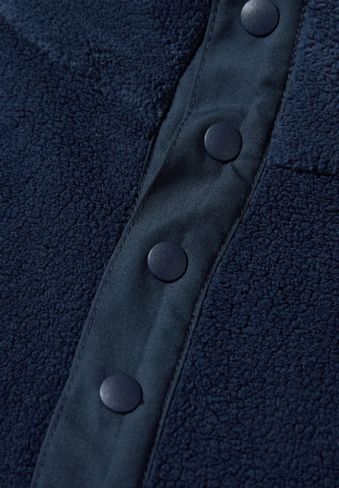 Rivet & Denim Snapper Fleece Top | Navy