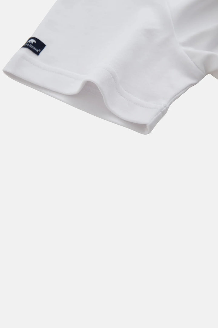 Rivet & Denim T-Shirt | Elevate | White