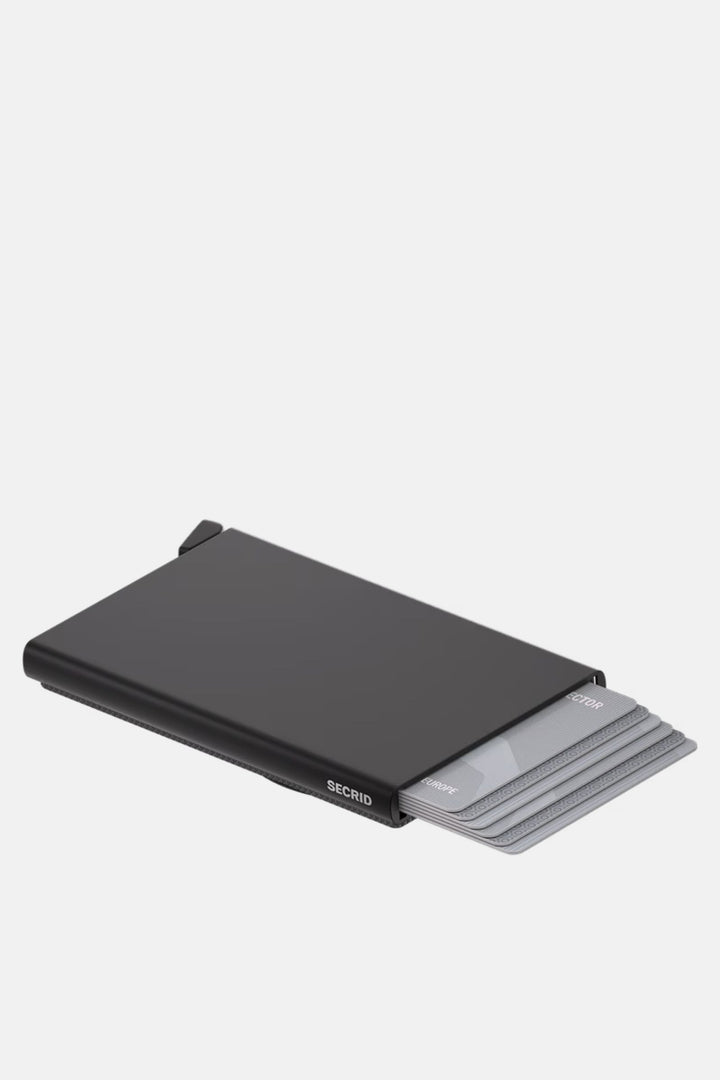 Black card holder with MagSafe clip, slim Secrid Cardprotector