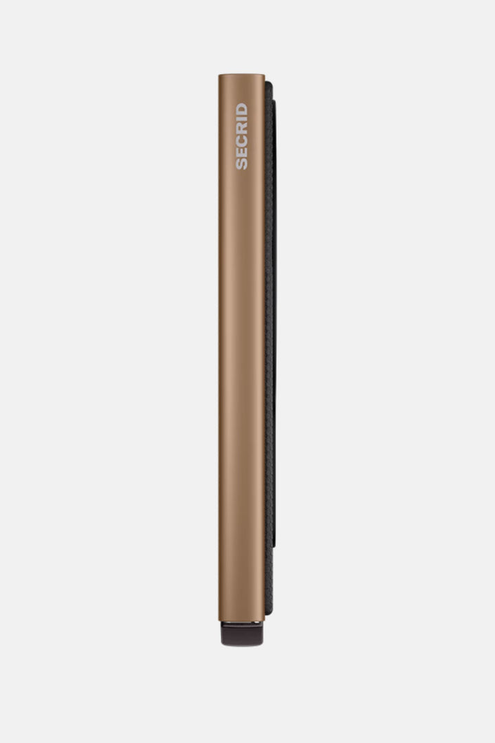 Secrid MagSafe cardprotector back view in sand with SECRID text
