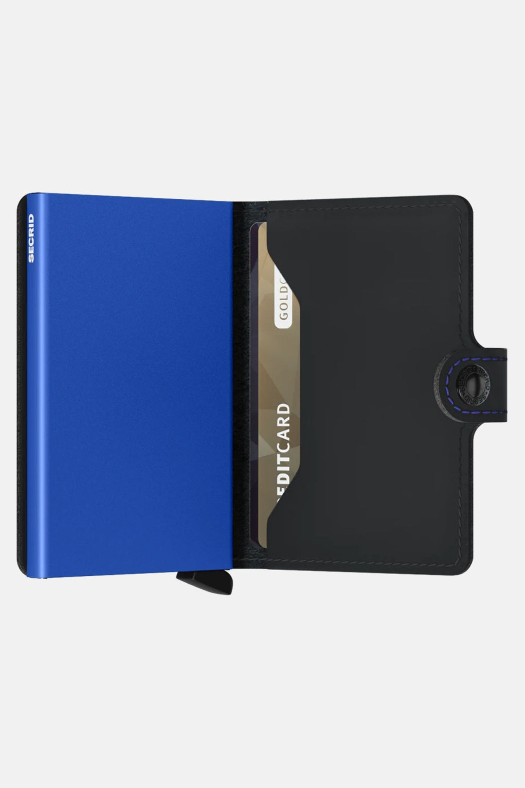Secrid Miniwallet | Matte Black & Blue