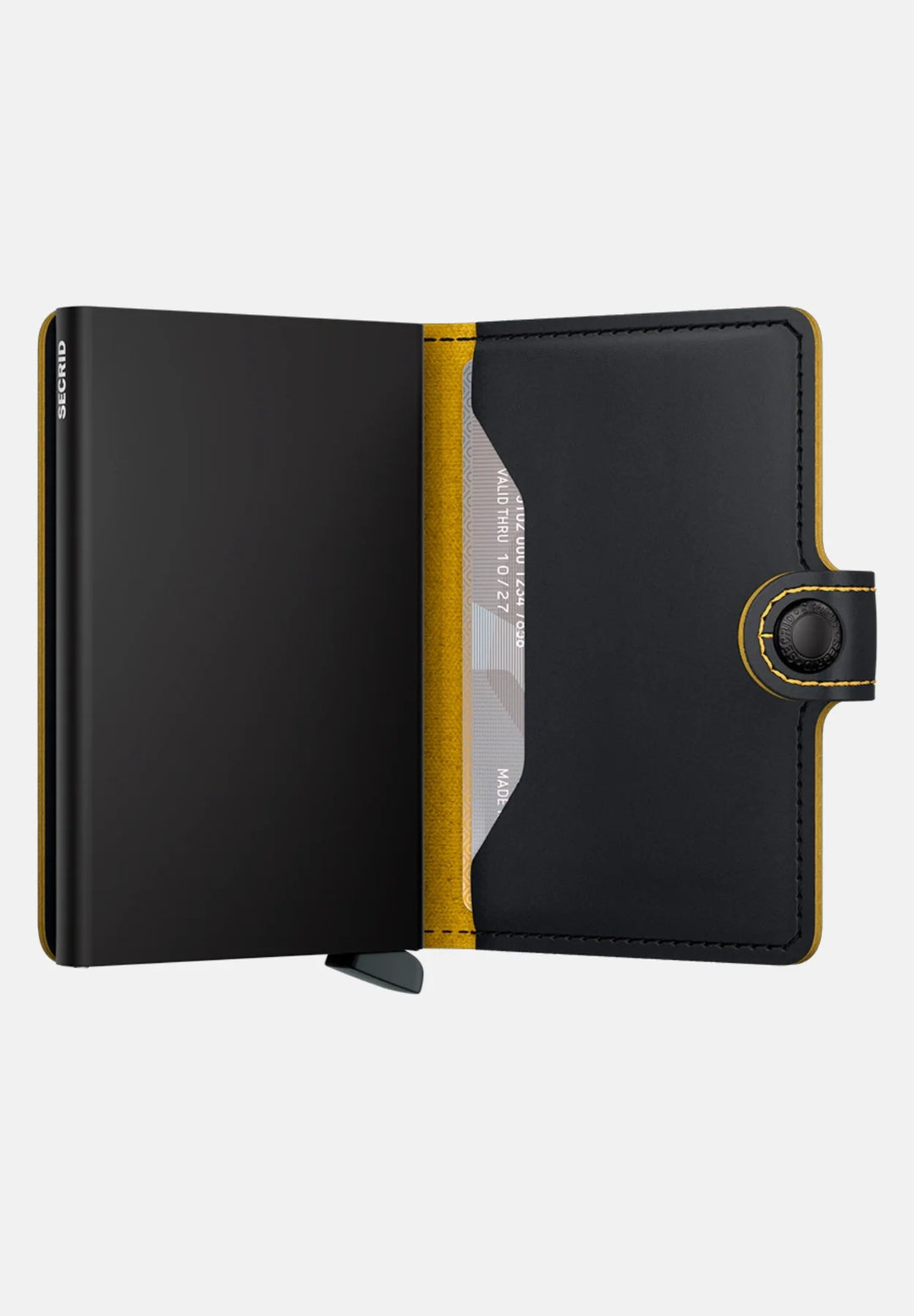 Secrid Miniwallet | Matte Black & Ochre