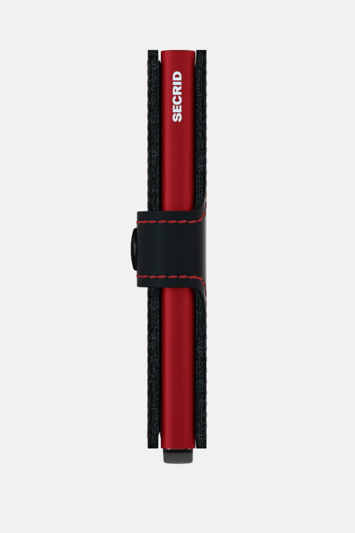 Secrid Miniwallet | Matte Black & Red