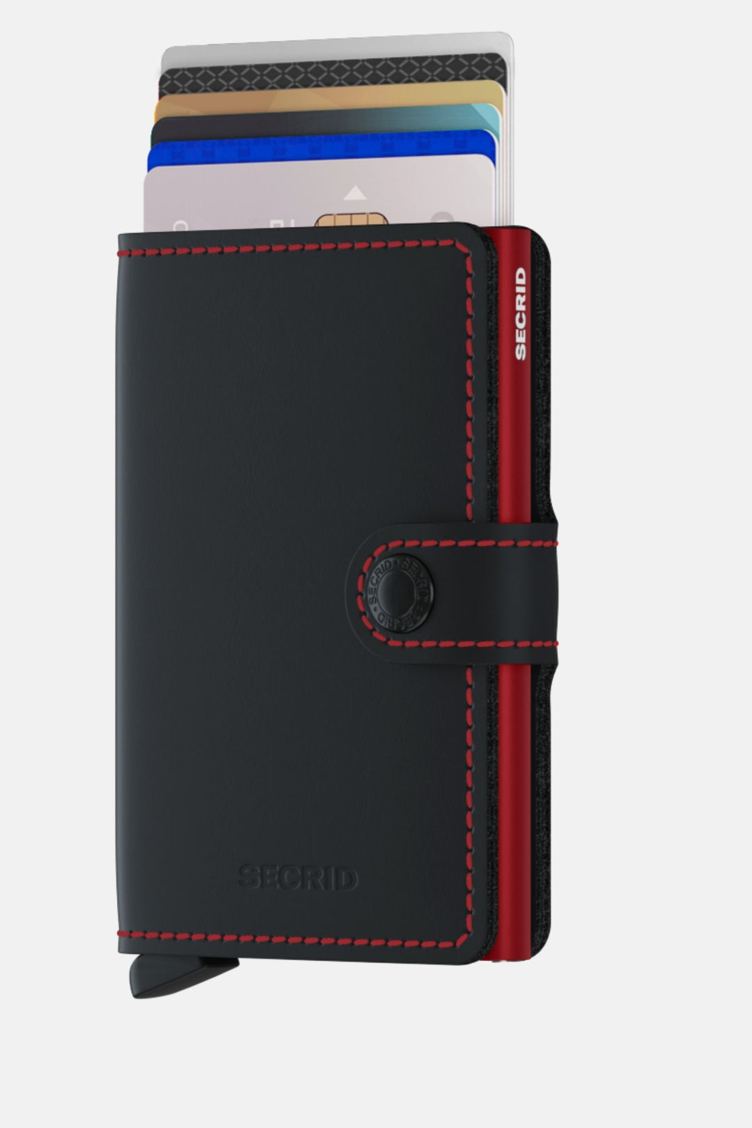 Secrid Miniwallet | Matte Black & Red