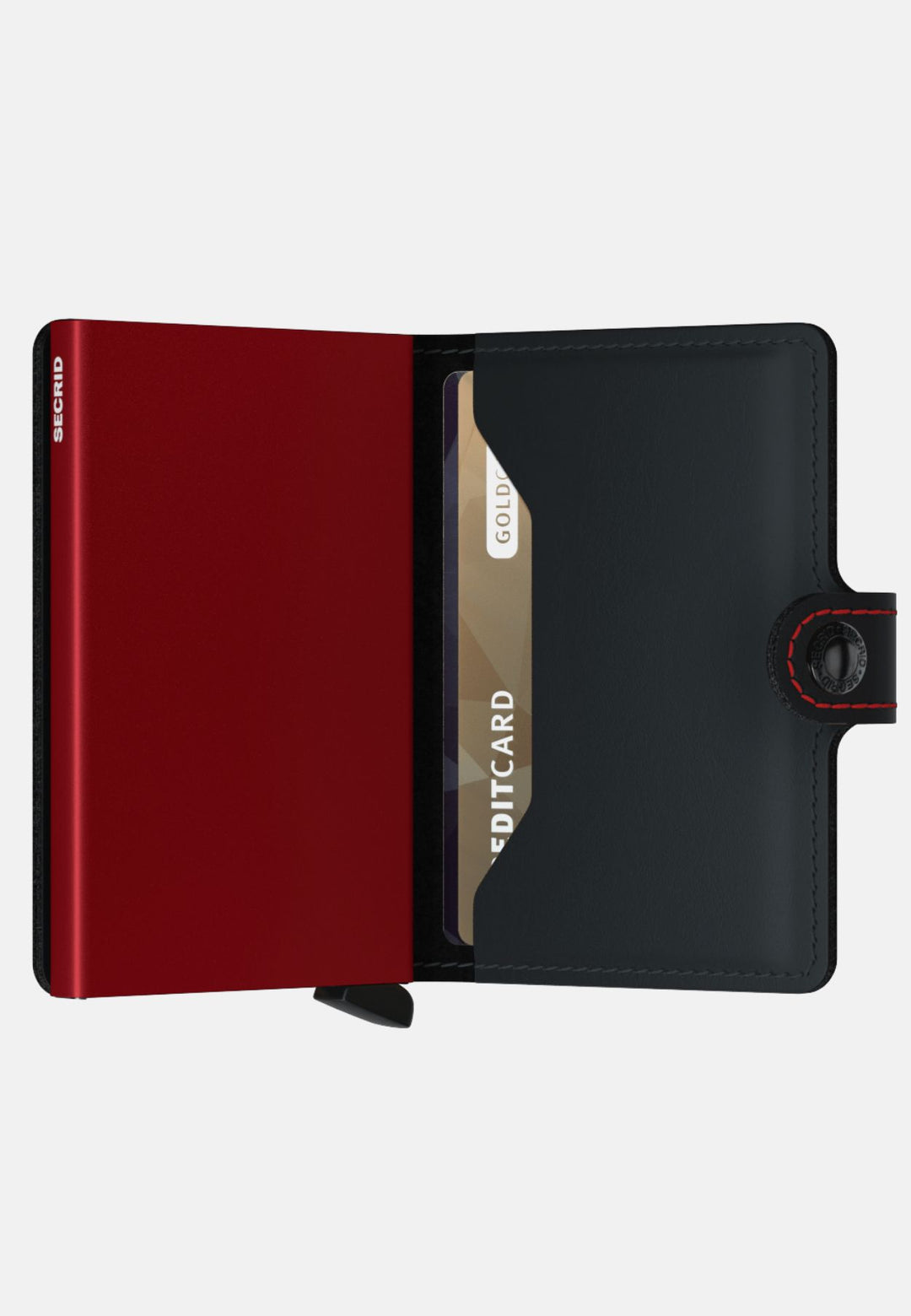 Secrid Miniwallet | Matte Black & Red