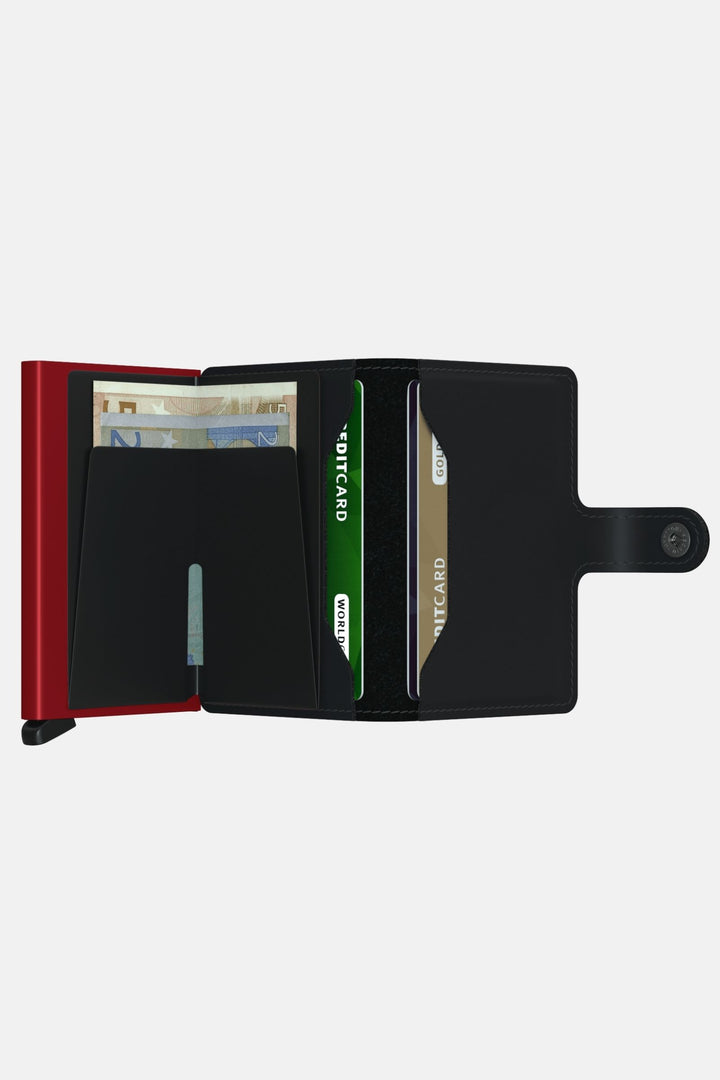 Secrid Miniwallet | Matte Black & Red