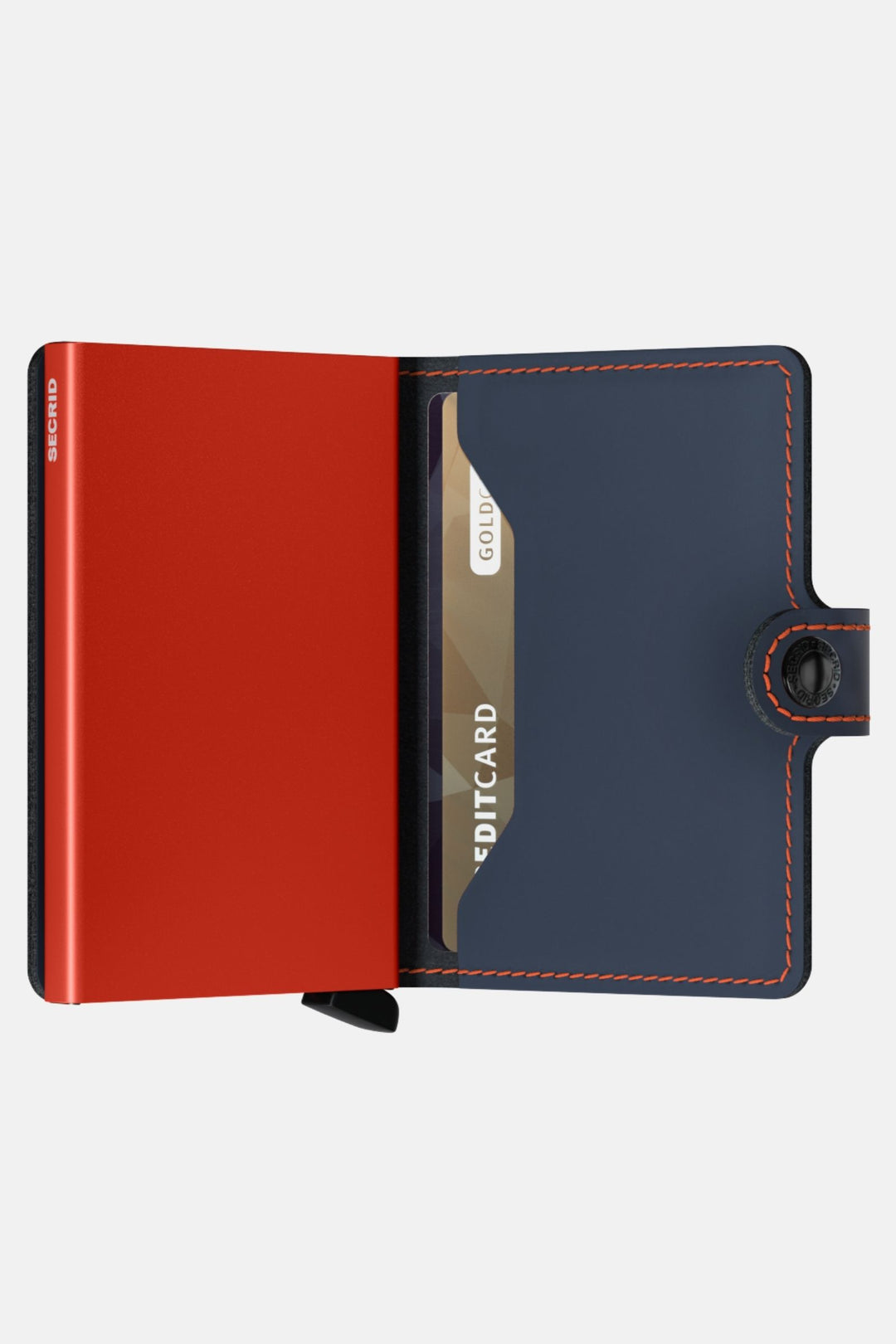 Secrid Miniwallet | Matte Night Blue & Orange