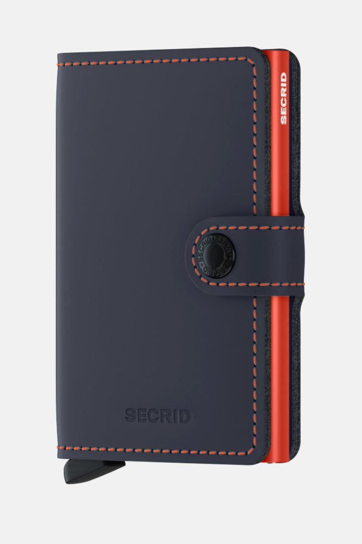 Secrid Miniwallet | Matte Night Blue & Orange