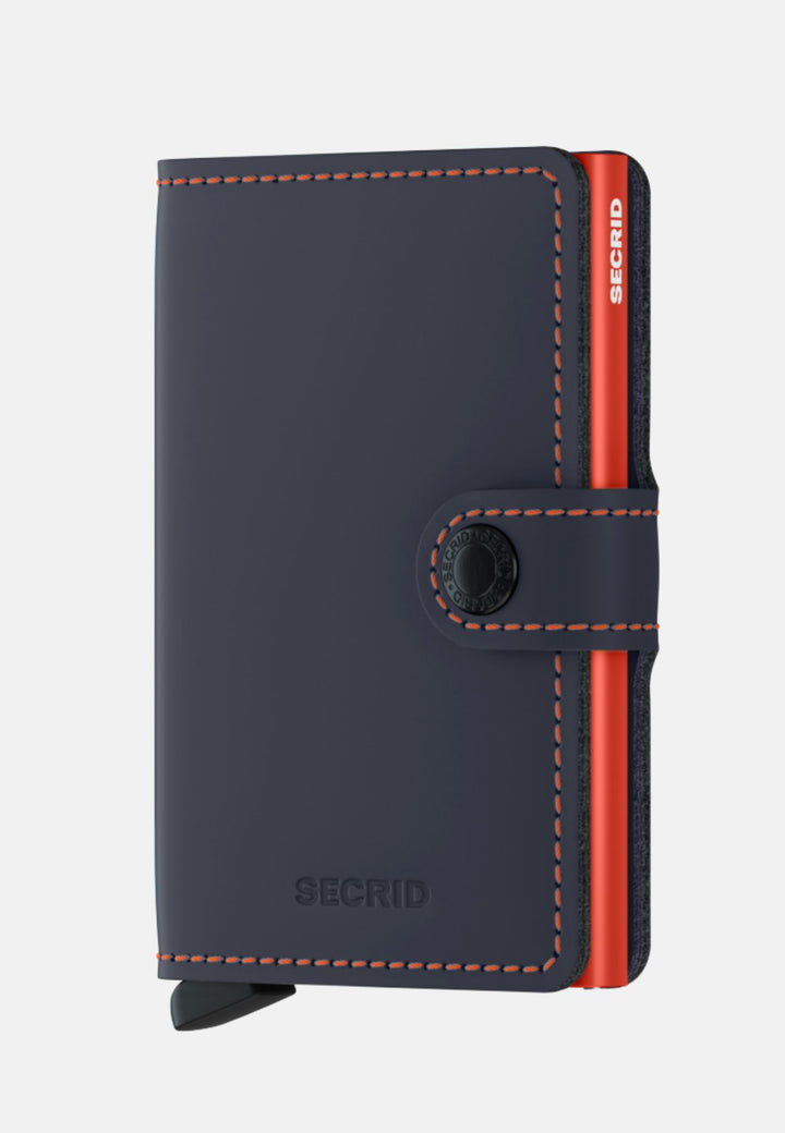 Secrid Miniwallet | Matte Night Blue & Orange