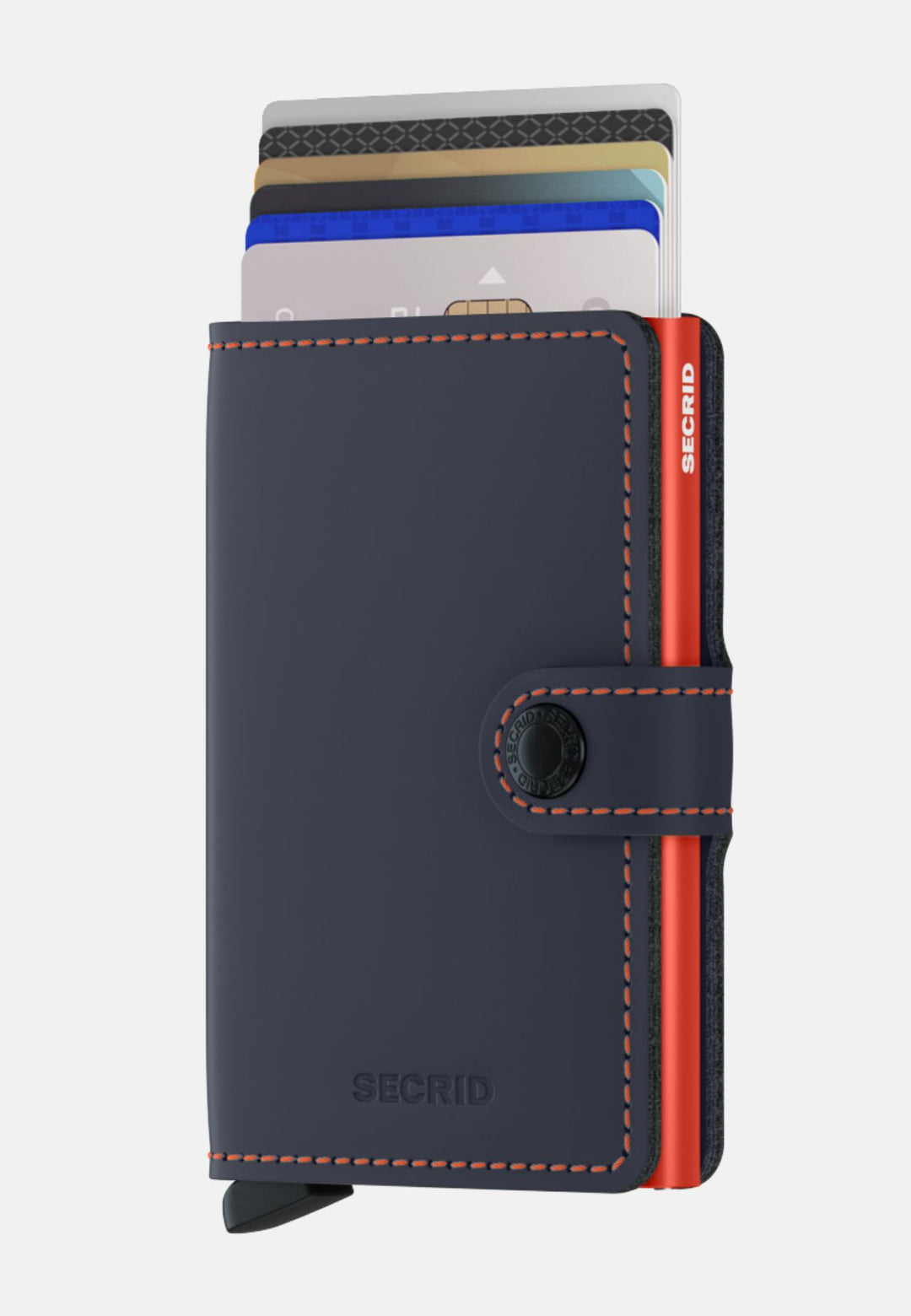 Secrid Miniwallet | Matte Night Blue & Orange