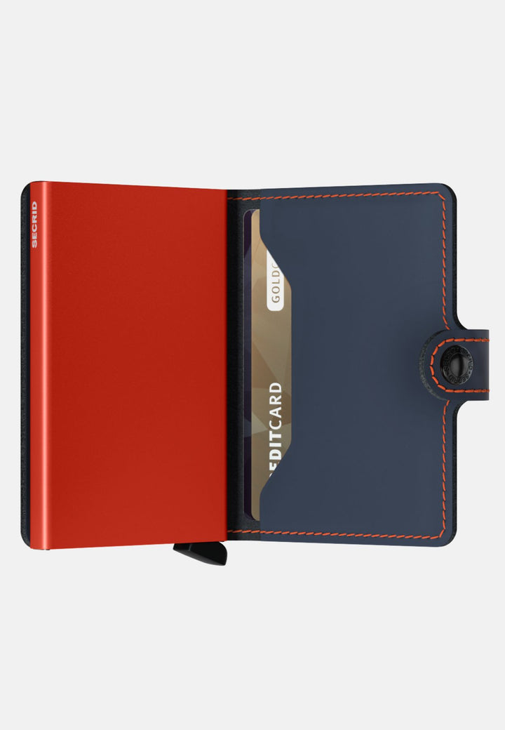 Secrid Miniwallet | Matte Night Blue & Orange