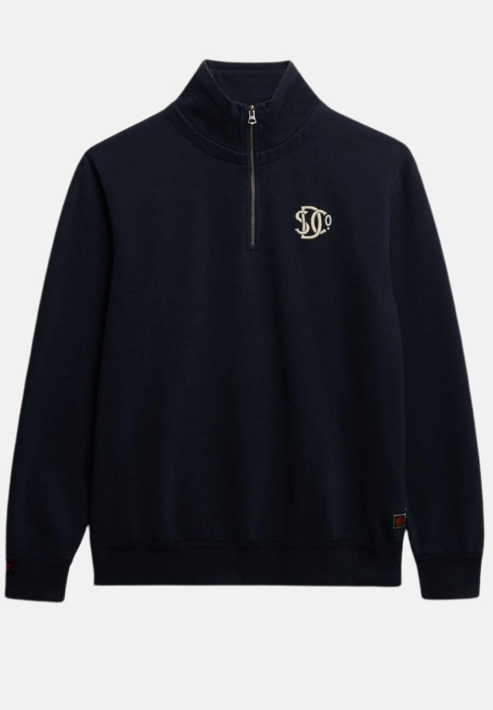 Superdry Athletic SD Co Half Zip Sweatshirt | Eclipse Navy