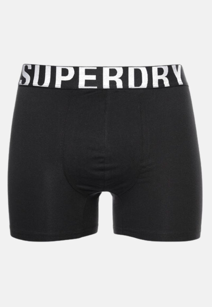Superdry Boxers | Double Pack | Black