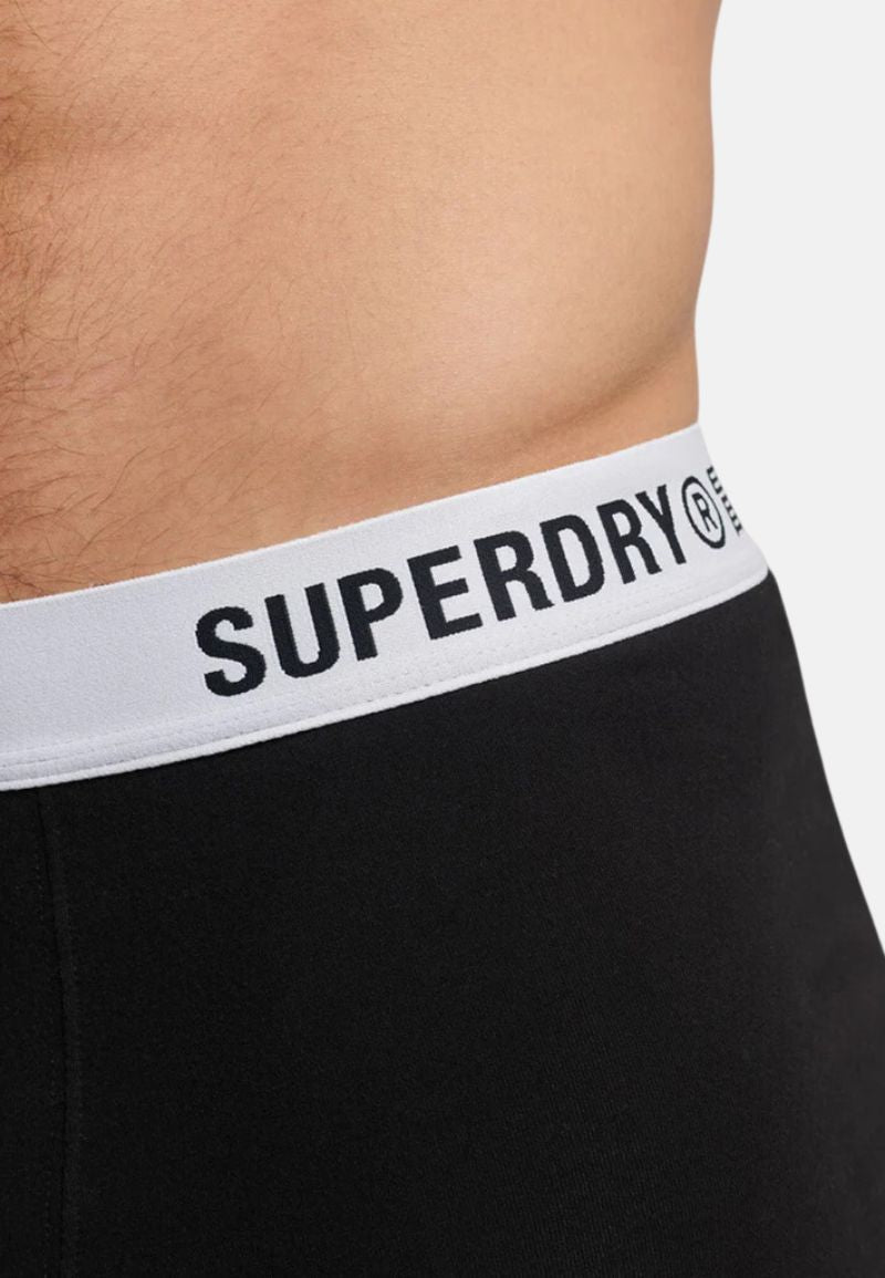 Superdry Boxers | Double Pack | Black/Optic