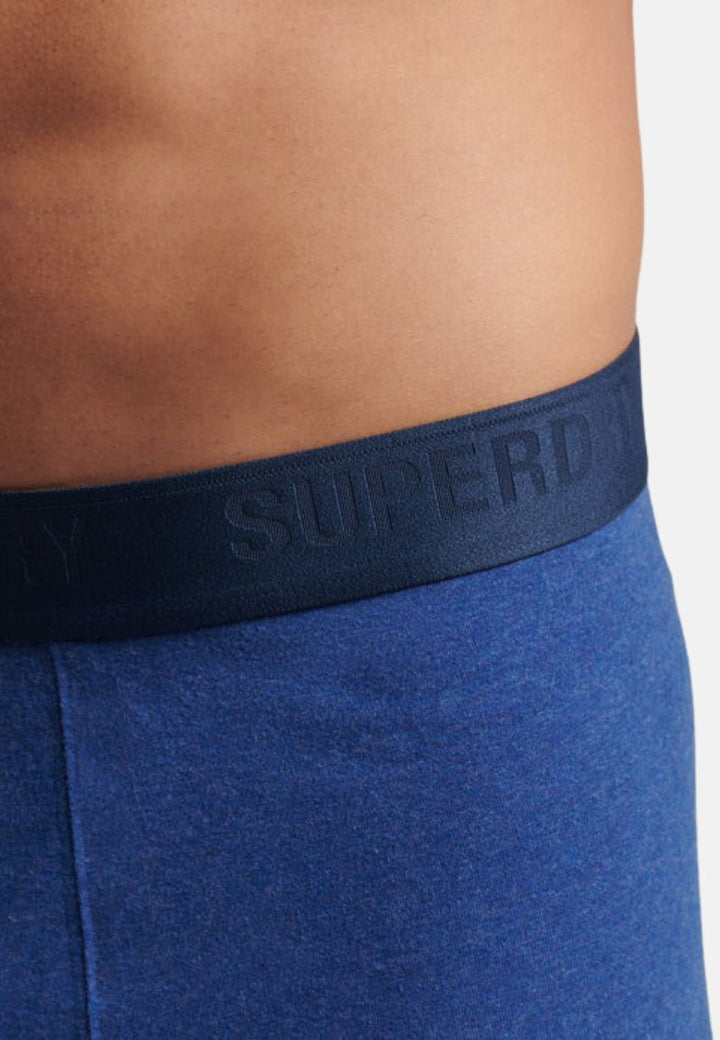 Superdry Boxers | Double Pack | Bright Blue/Navy Marl