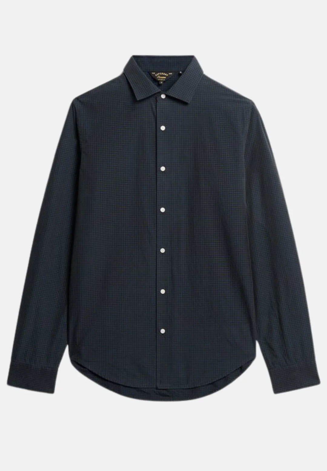 Superdry Causal Long-Sleeved Shirt  | Grey/Navy Check