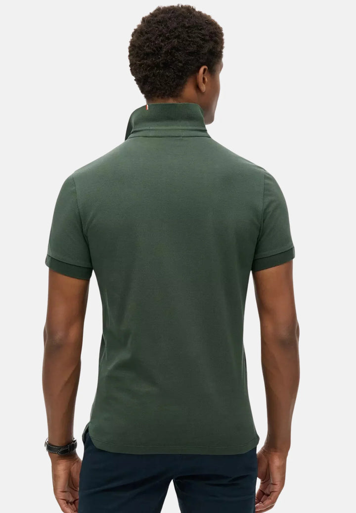 Superdry City Pique Polo Shirt | Academy Dark Green