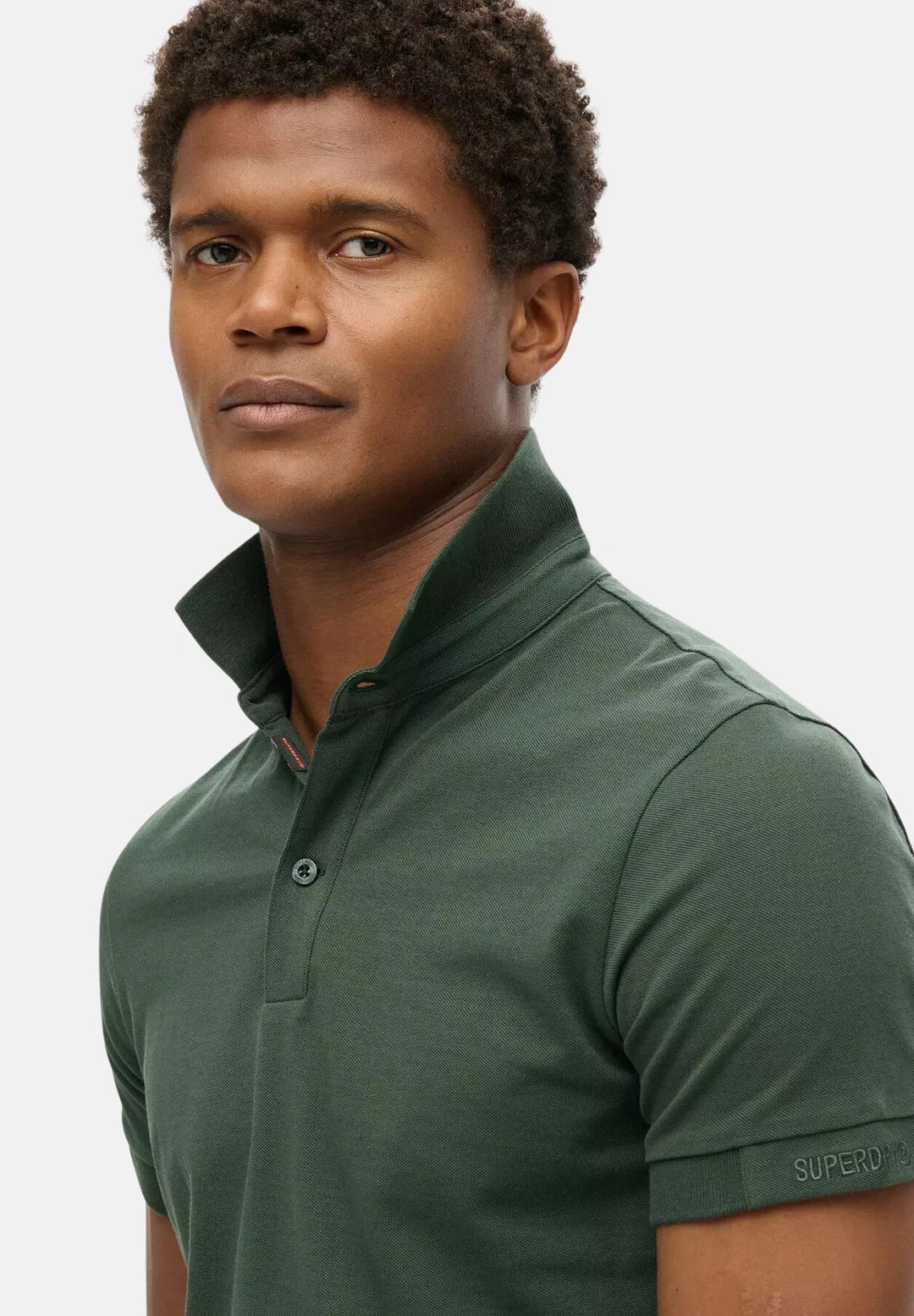 Superdry City Pique Polo Shirt | Academy Dark Green