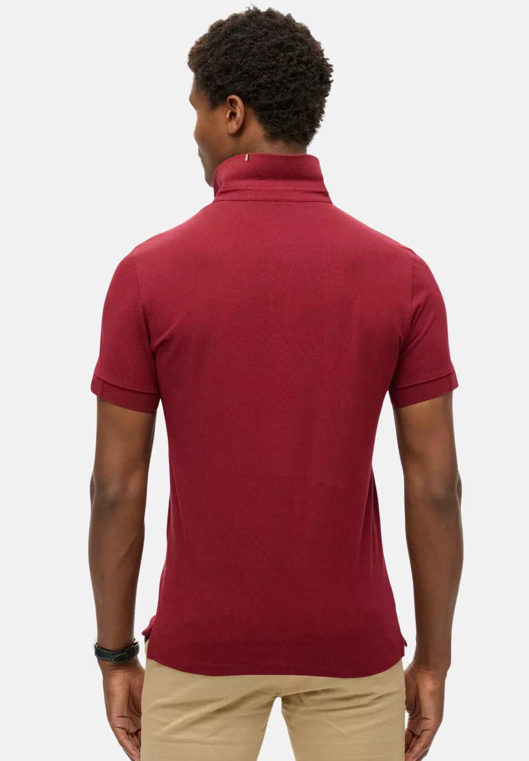 Superdry City Pique Polo Shirt | Stanton Red