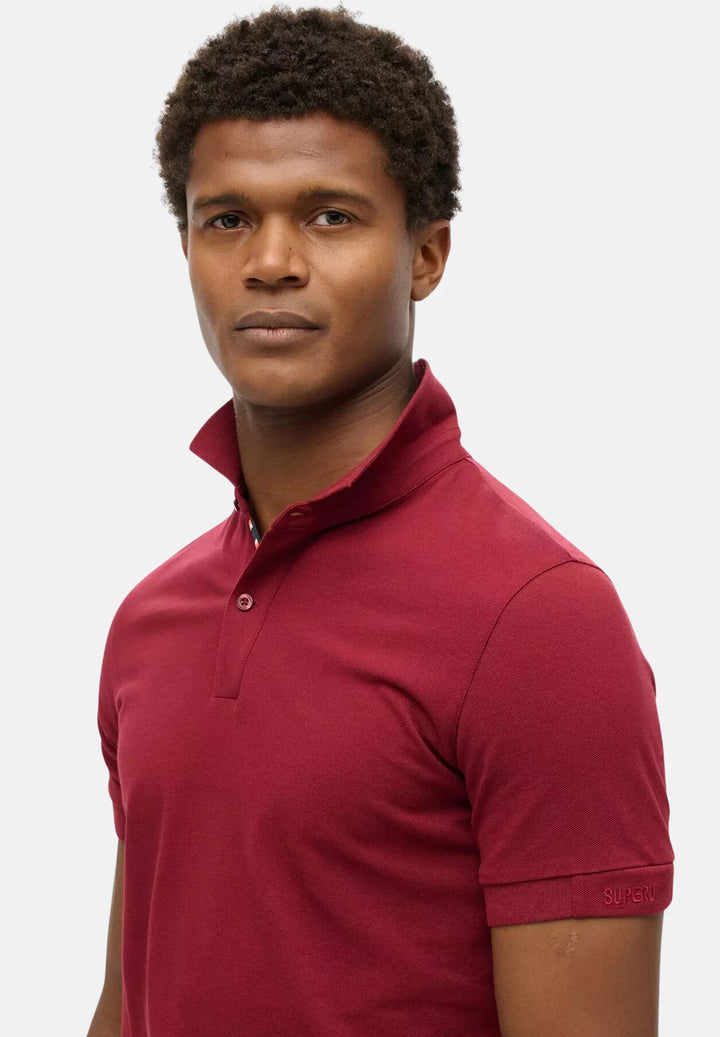 Superdry City Pique Polo Shirt | Stanton Red