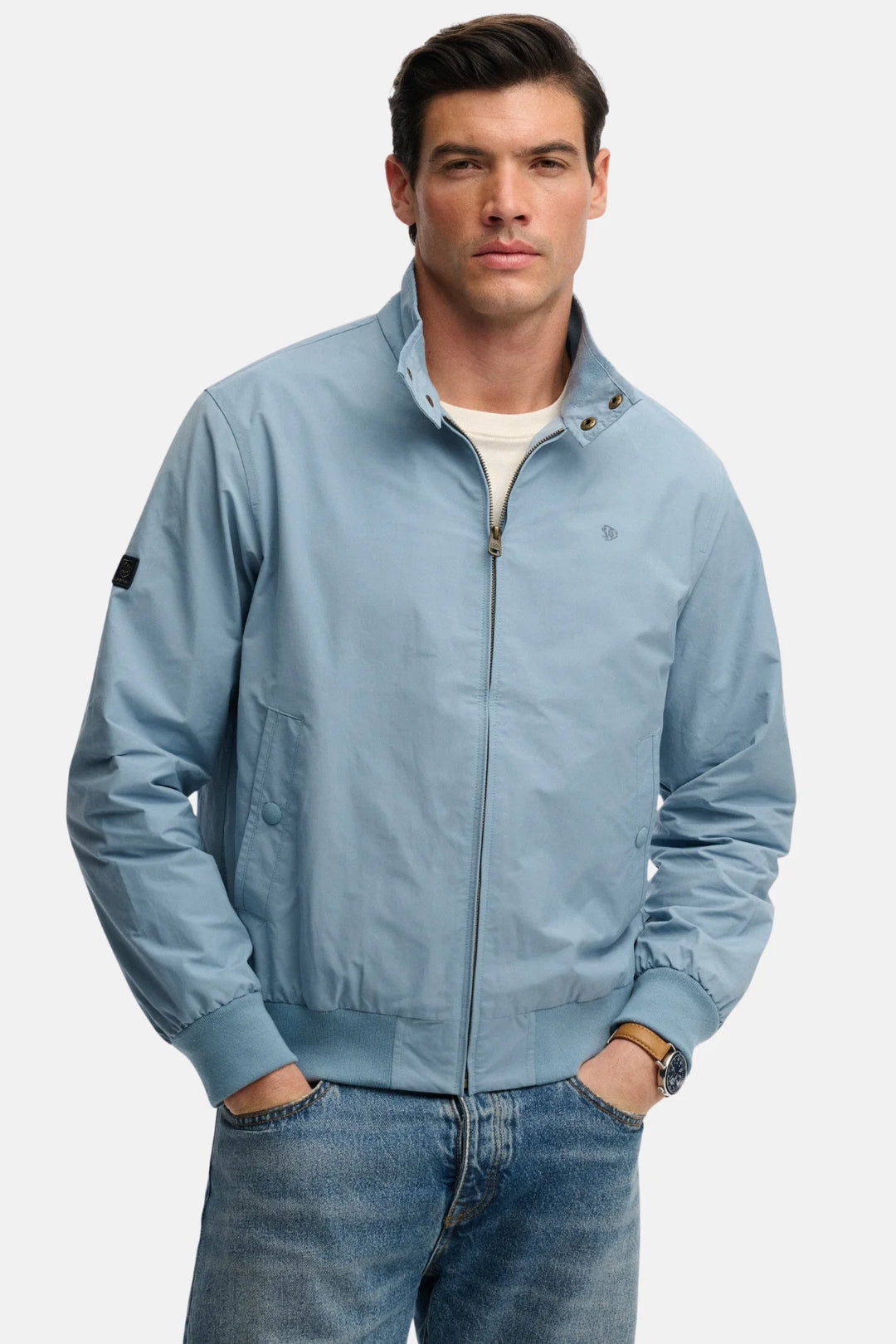 Superdry Classic Harrington Jacket | China Blue