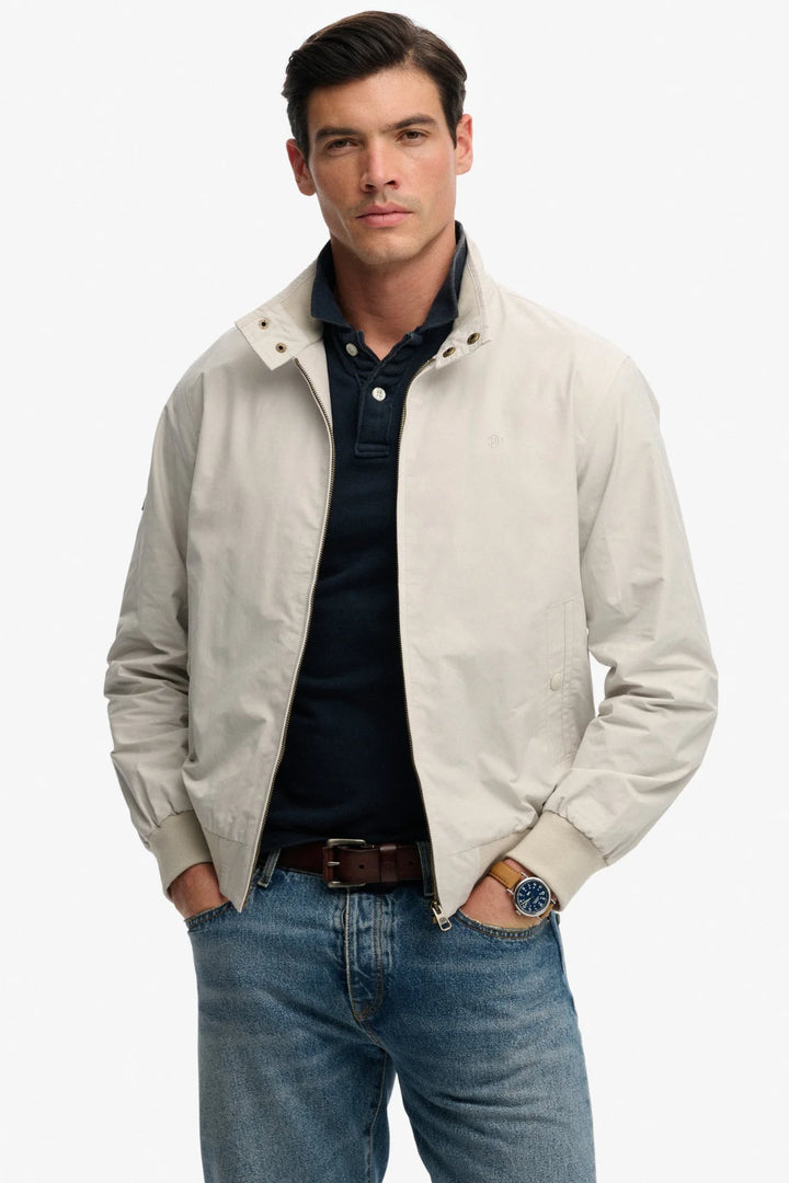 Superdry Classic Harrington Jacket | Rainy Day Grey