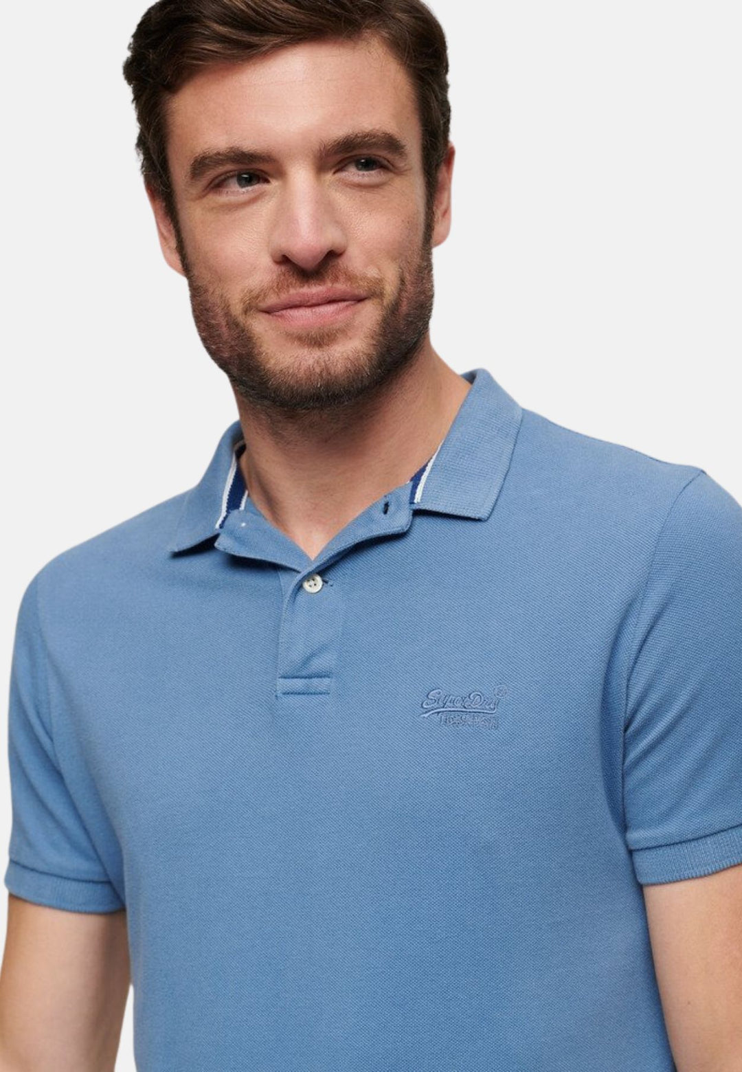Superdry Destroyed Polo Shirt | Heraldic Blue