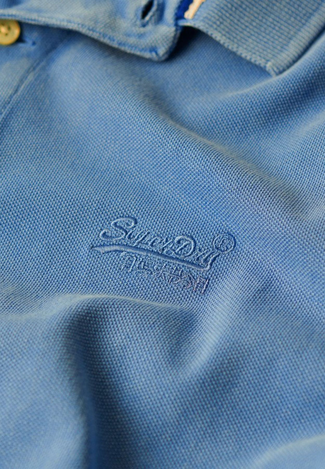 Superdry Destroyed Polo Shirt | Heraldic Blue